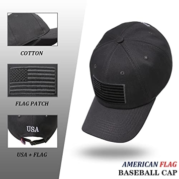 Adjustable American Flag Hat for Men and Women