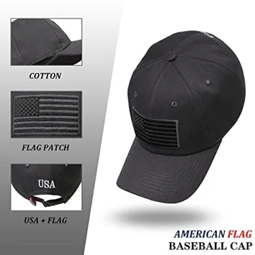 Adjustable American Flag Hat for Men and Women