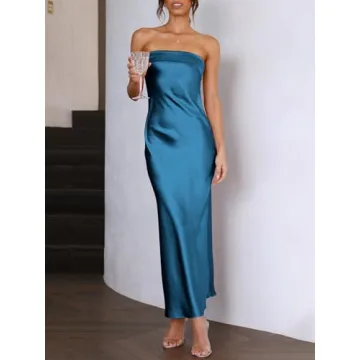 Caracilia Satin Formal Maxi Dress - Stunning Elegance