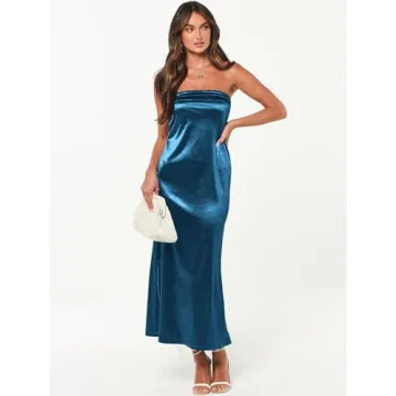 Caracilia Satin Formal Maxi Dress - Stunning Elegance