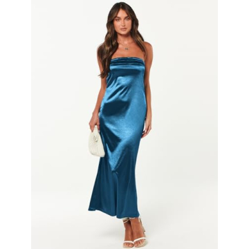 Caracilia Satin Formal Maxi Dress - Stunning Elegance