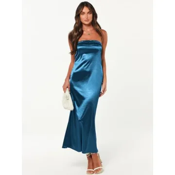 Caracilia Satin Formal Maxi Dress - Stunning Elegance