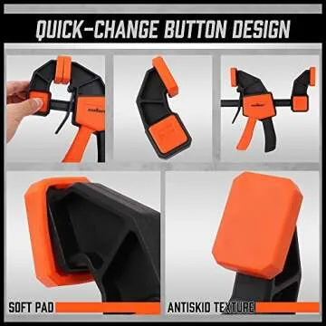 HORUSDY Woodworking Bar Clamps Set - 8-Pack Durable Clamps