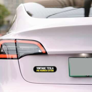 Funny Anti Elon Vintage Pre Madness Edition Sticker - Waterproof Durable Vinyl Decal for Car Bumper, Laptop, Luggage, Water Bottle, Phone Cases, Wall, Door and Window, Size - 5'' Longer Side