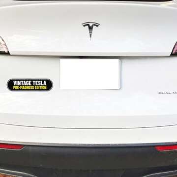 Funny Anti Elon Vintage Pre Madness Edition Sticker - Waterproof Durable Vinyl Decal for Car Bumper, Laptop, Luggage, Water Bottle, Phone Cases, Wall, Door and Window, Size - 5'' Longer Side