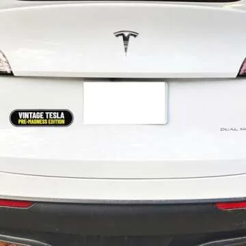 Funny Anti Elon Vintage Pre Madness Edition Sticker - Waterproof Durable Vinyl Decal for Car Bumper, Laptop, Luggage, Water Bottle, Phone Cases, Wall, Door and Window, Size - 5'' Longer Side