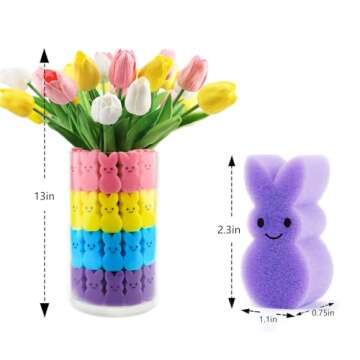 Labrostar Vibrant Easter Decor: Tulips & Sponge Bunnies