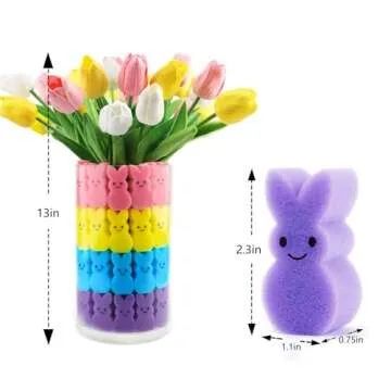 Labrostar Vibrant Easter Decor: Tulips & Sponge Bunnies