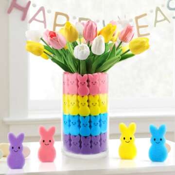 Labrostar Vibrant Easter Decor: Tulips & Sponge Bunnies