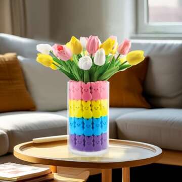 Labrostar Vibrant Easter Decor: Tulips & Sponge Bunnies