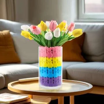 Labrostar Vibrant Easter Decor: Tulips & Sponge Bunnies