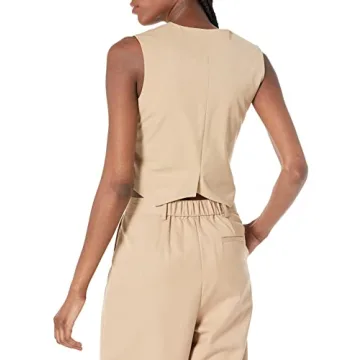 Women's Cropped Vest by Drop for Any Occasion