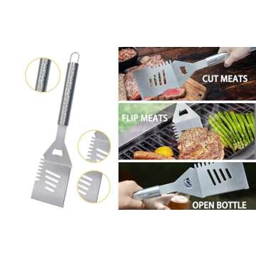 Bonsai Tree Valentines Day Men Gifts, Gifts for Him Husband from Wife - Anniversary Congratulations Cool Grilling BBQ Birthday Gifts - to My Man Unique Stainless Steel Tool Heavy Duty Set 4