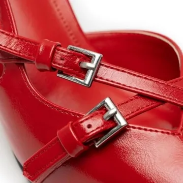 Chic Red Kitten Heels for Women - Stylish Comfort