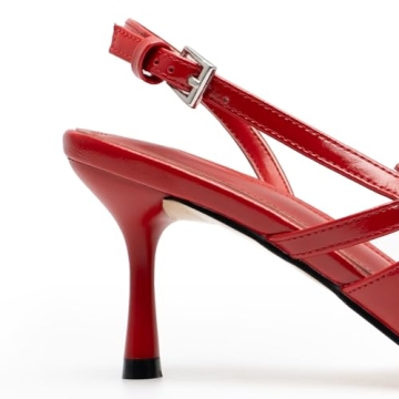 Chic Red Kitten Heels for Women - Stylish Comfort