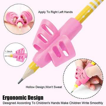BUSHIBU Kids Pencil Grips - Improve Handwriting Comfort