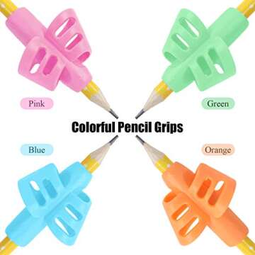 BUSHIBU Kids Pencil Grips - Improve Handwriting Comfort