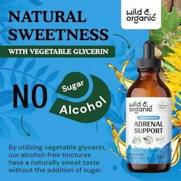 Wild & Organic Adrenal Support Drops for Energy Boost