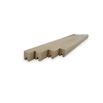 Poplar U-Channel Framing Stock - Perfect for Stained Glass - 72" Pieces