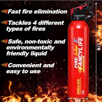 FancyLife Portable Fire Extinguisher for Home and Auto