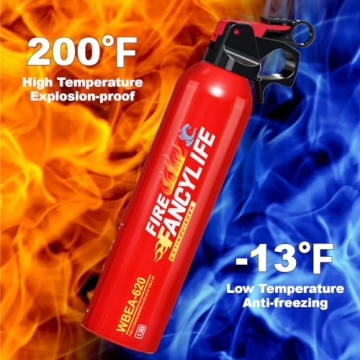 FancyLife Portable Fire Extinguisher for Home and Auto