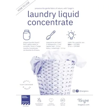 Tangie Eco-Friendly Laundry Soap - Produces 1 Gallon Detergent