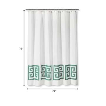 Threshold Greek Key Shower Curtain (72" x 72")