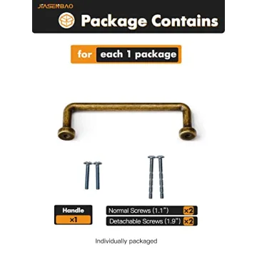 Elegant JIASENBAO Antique Brass Cabinet Pulls for Every Home