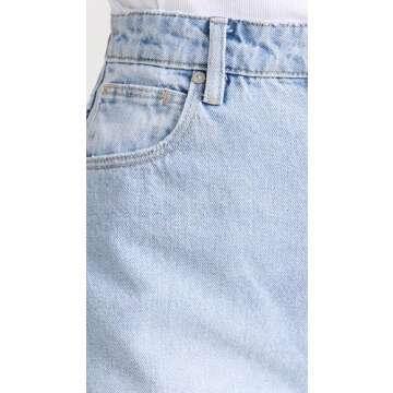 ABRAND Women's Carrie Shorts in Ida Rip Blue - Stylish Summer Wear