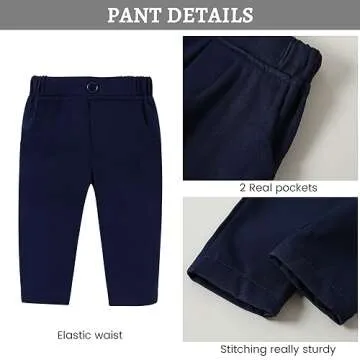 Stylish Baby Boy Baptism Outfit with Vest and Bow Tie