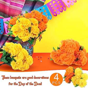 Crowye Artificial Marigold Flowers for Every Celebration