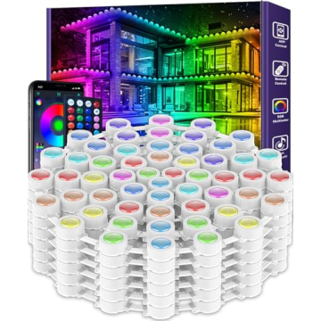 300FT Outdoor RGB Eaves Lights with App Control
