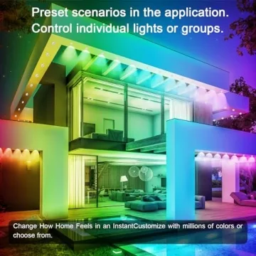 300FT Outdoor RGB Eaves Lights with App Control