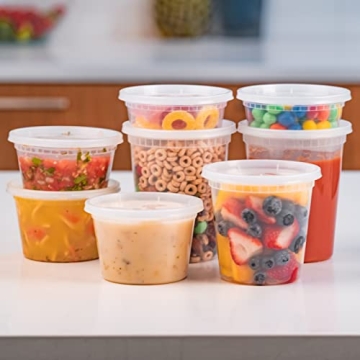 Quality 32 OZ Deli Food Storage Containers - Set of 20