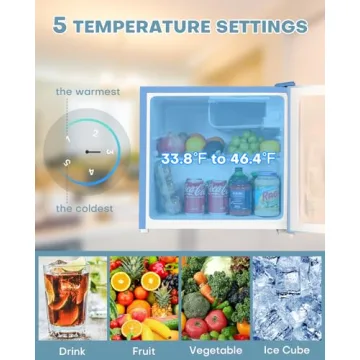 Upstreman 1.7 Cu.ft Mini Fridge for Dorms and Offices