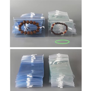 100 Resealable PVC Lock Bags for Jewelry & Storage Solutions