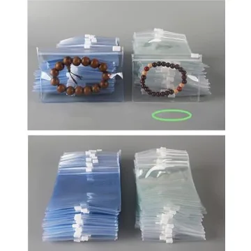 100 Resealable PVC Lock Bags for Jewelry & Storage Solutions