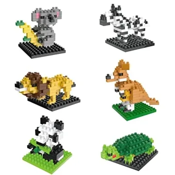 Mini Animals Building Blocks 12Pack Kids Party Favors Gifts