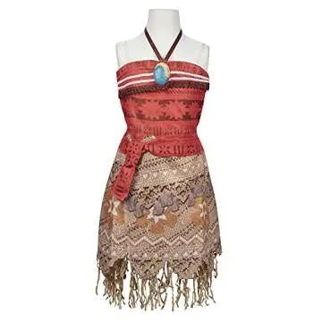 Disney Princess Moana Dress Sing & Shimmer Musical Dress Up Outfit, Sing-A-Long to “How Far I'll G...
