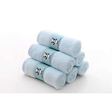 HIPHOP PANDA Bamboo Baby Washcloths - Ultra Soft 2 Layer