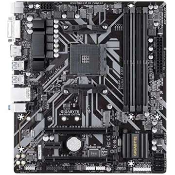 Gigabyte B450M DS3H (AMD Ryzen AM4/Micro ATX/M.2/HMDI/DVI/USB 3.1/DDR4/Motherboard)