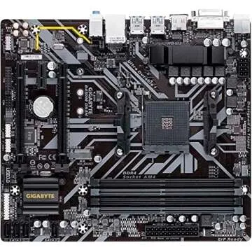 Gigabyte B450M DS3H (AMD Ryzen AM4/Micro ATX/M.2/HMDI/DVI/USB 3.1/DDR4/Motherboard)