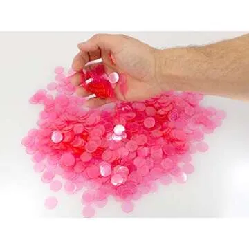 Regal Bingo – 1000 Clear Plastic Chips for Games