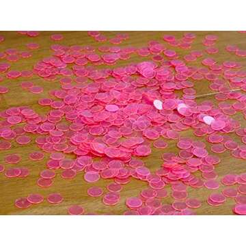 Regal Bingo – 1000 Clear Plastic Chips for Games
