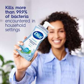 Dial Antibacterial Foaming Hand Wash Pack of 6 - Spring Water