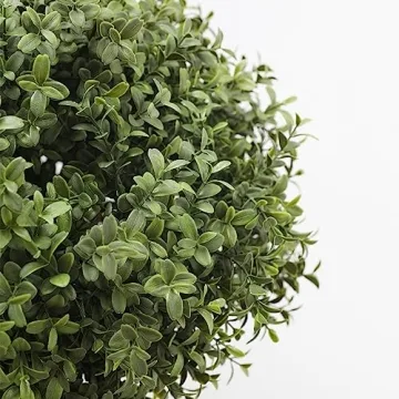 Elegant JUSTOYOU 24.5'' Artificial Boxwood Topiary Trees