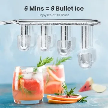 AGLUCKY Portable Ice Maker - Quick & Self-Cleaning