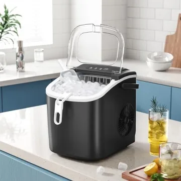 AGLUCKY Portable Ice Maker - Quick & Self-Cleaning