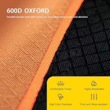 FAIR WIND Oversized Fully Padded Camping Chair Folding Loveseat Camping Couch Double Duo Chair Heavy Duty Quad Fold Chair Arm Chair with Cup Hold - Supports 650 LBS Orange