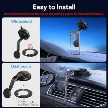 DOLYOFG Magnetic Phone Holder for Car with Strong Grip